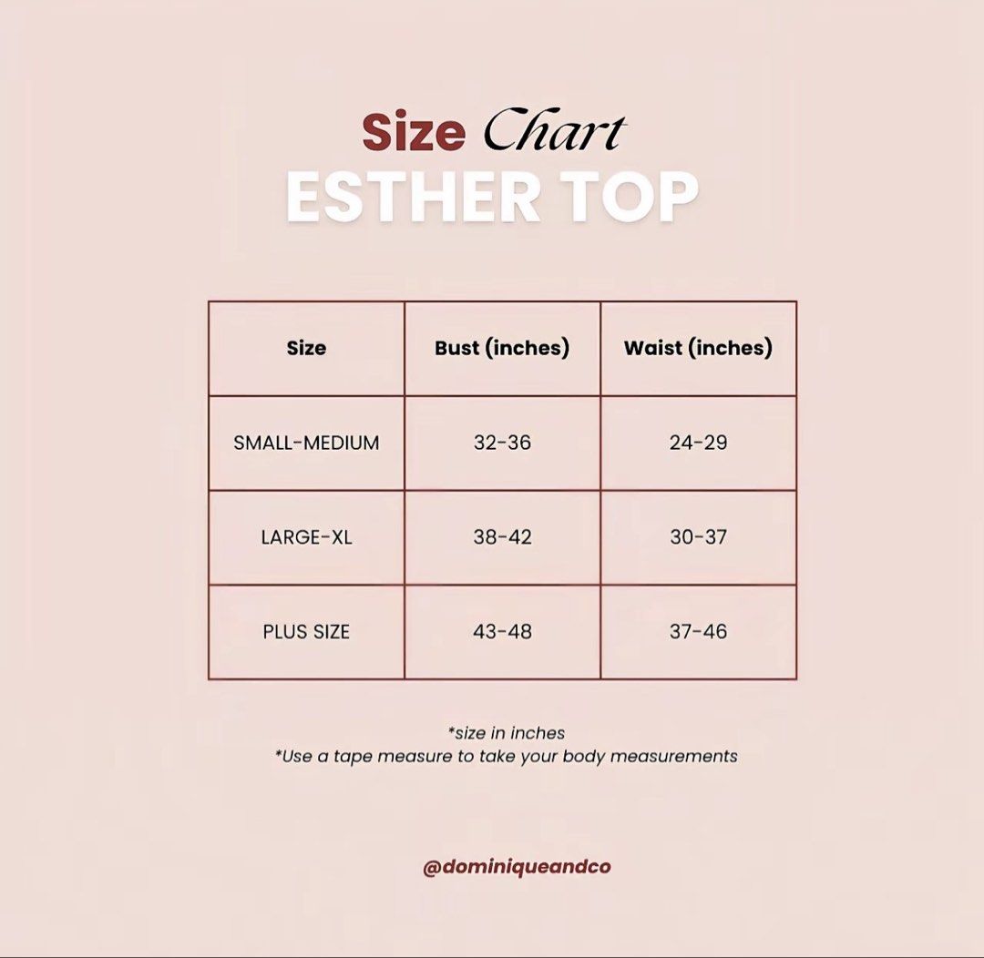 Dominique & Co Esther Top - Various Colors (Category: Blouses) located in Pasig City. Submitted by jsbabie (Listing ID 1444899586, Image 3). Description: - Esther Top from Dominique & Co. - Available Colors: Black, Cream, Red - Elegant lace trim detail along the neckline - Stylish puff sleeves with a cute tie detail - Versatile: Great for casual outings or dressing up for events Size 2XL 200 each, take all for 550.