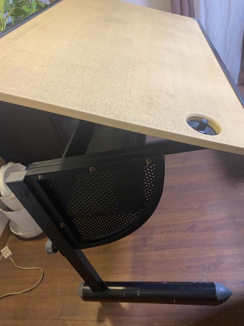 Drafting Table (Category: Office Furniture & Fixtures) located in Angeles City. Submitted by teysdeclutter (Listing ID 1444988501, Image 3). Description: ❗️FOR SALE: DRAFTING TABLE ❗️ 📍Location: Porac, Pampanga - Still in good condition - RFS: Di na po nagagamit for drafting - Adjustable height & tilting top - Negotiable price! 📩 PM if interested Note: shipping fee will be shouldered by buyer.