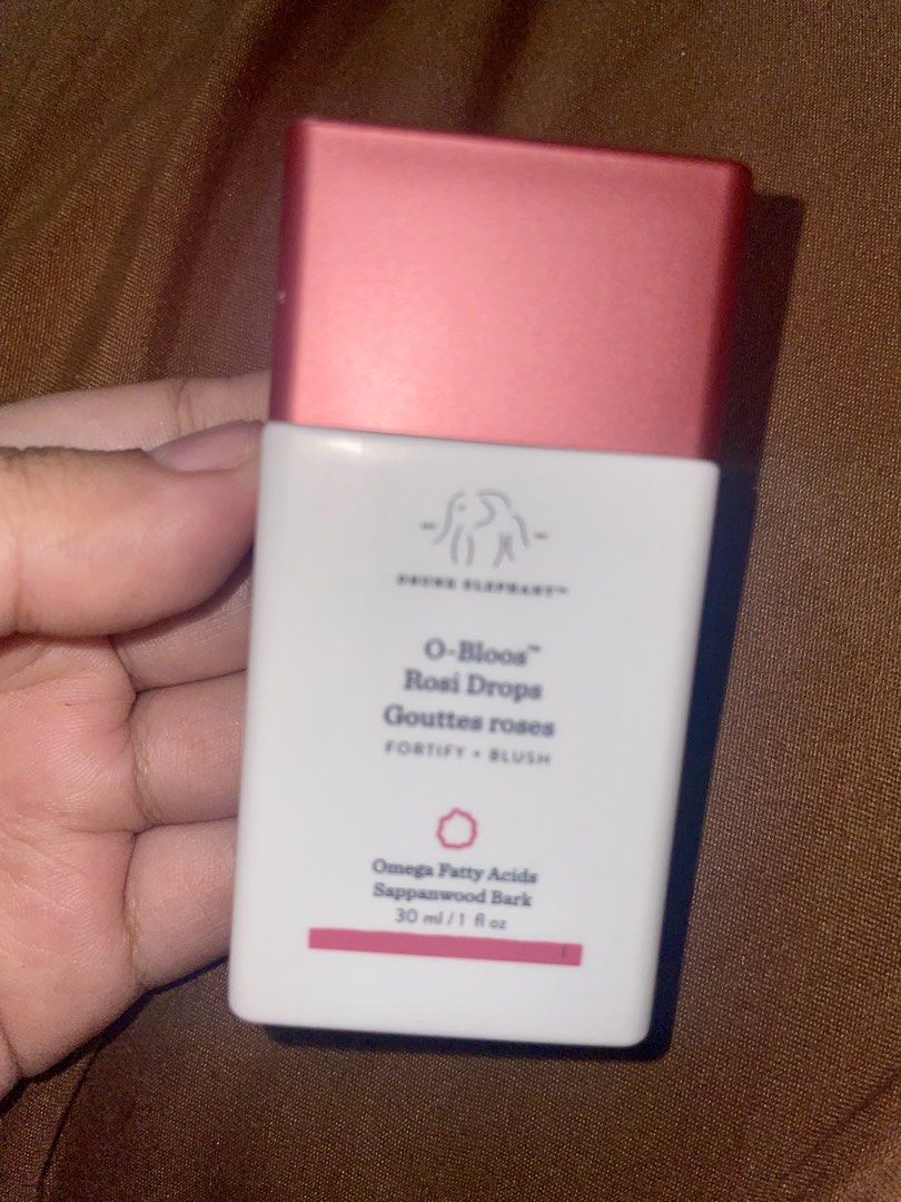 Drunk Elephant Rosi Blush Drops ORIGINAL (Category: Makeup) located in Rizal. Submitted by massivedecluttering (Listing ID 1444976072, Image 1). Description: used twice lang.