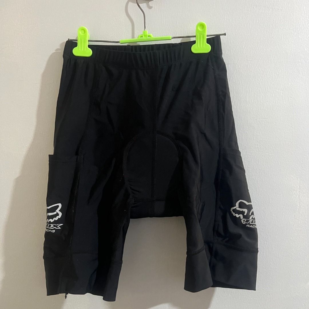 Fox Racing Padded Cycling Shorts Black (Category: Other Sports Equipment and Supplies) located in Pasay City. Submitted by leagn_07 (Listing ID 1445012879, Image 1). Description: - Black padded cycling shorts from Fox Racing - Features the iconic Fox logo on both legs - Padded for enhanced comfort during rides - Ideal for both mountain biking and road cycling - Elastic waistband ensures a snug and secure fit - Two convenient side pockets for smal