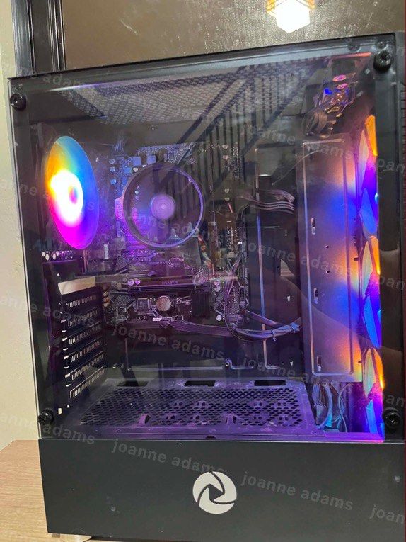 Gaming PC with RGB, M, Keyboard, and Headset (Category: Desktops) located in Santa Rosa. Submitted by _joannealexis (Listing ID 1444922245, Image 2). Description: RYZEN 7 5700G PC SET FOR SALE Ryzen 7 5700G 3.80 GHz iGPU AMD Radeon Graphics A520KM v2 MOBO 16GB RAM Fury Beast (Single Stick) DDR4 3200 MT/s Inplay 650W PSU (RGB) Inplay Case 4 Fans (RGB) 256GB SSD Windows 11 Onikuma Gaming Headset Freebies: Keyboard, Mouse, Wifi Adapter, 2K Webcam, C