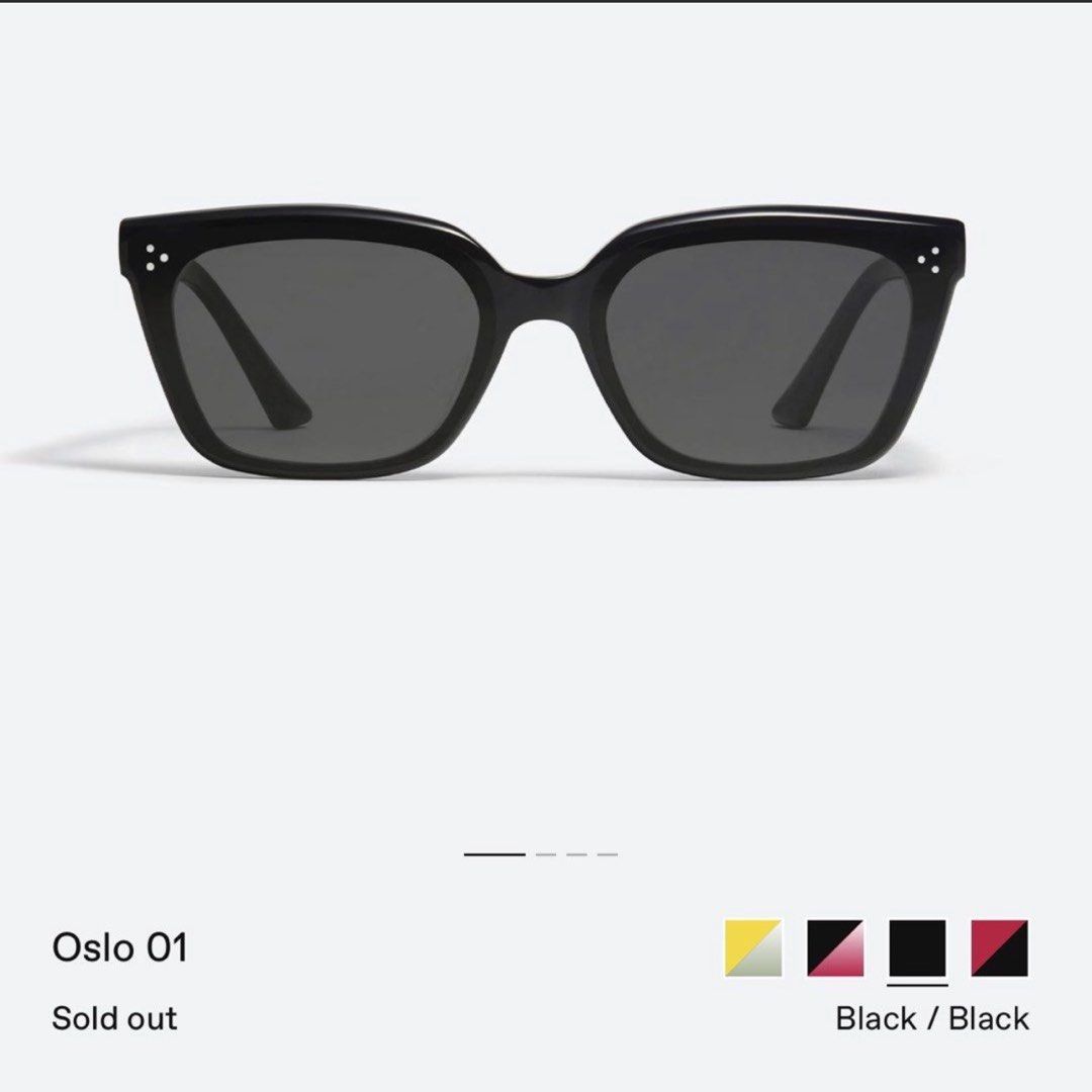 Gentle Monster Oslo Black Sunglasses (Category: Sunglasses & Eyewear) located in Pasig City. Submitted by preloveddd_ds (Listing ID 1444988820, Image 1). Description: Like New - Used less than 10x Bought in KOREA on October 2023 for $13,990 COMPLETE with AUTHENTICITY/ WARRANTY CARD, BOX, SUNGLASS CASE, PAPERBAG. Already sold out across websites :) RFS: Don’t reach out for it as often:(.