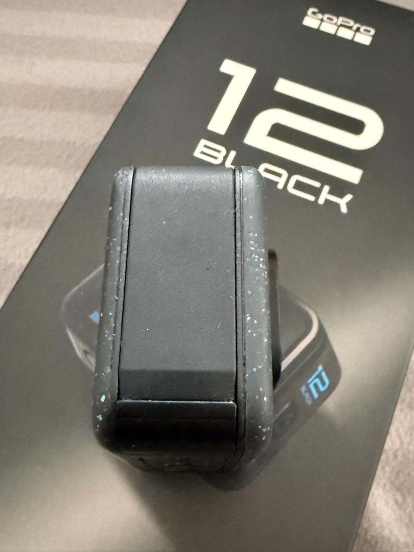 GoPro HERO 12 Black Action Camera with Accessories (Category: Cameras) located in Trece Martires City. Submitted by lakingking (Listing ID 1444859008, Image 3). Description: - GoPro HERO 12 Black camera - Original box included - ND Filters - Extra Telesin Batteries and Charger - Head strap - Extra mount for cap - Float Hand Grip - 3 way grip - Hand strap - silicone case - Waterproof case - Multiple mounts for versatile shooting - Everything you n