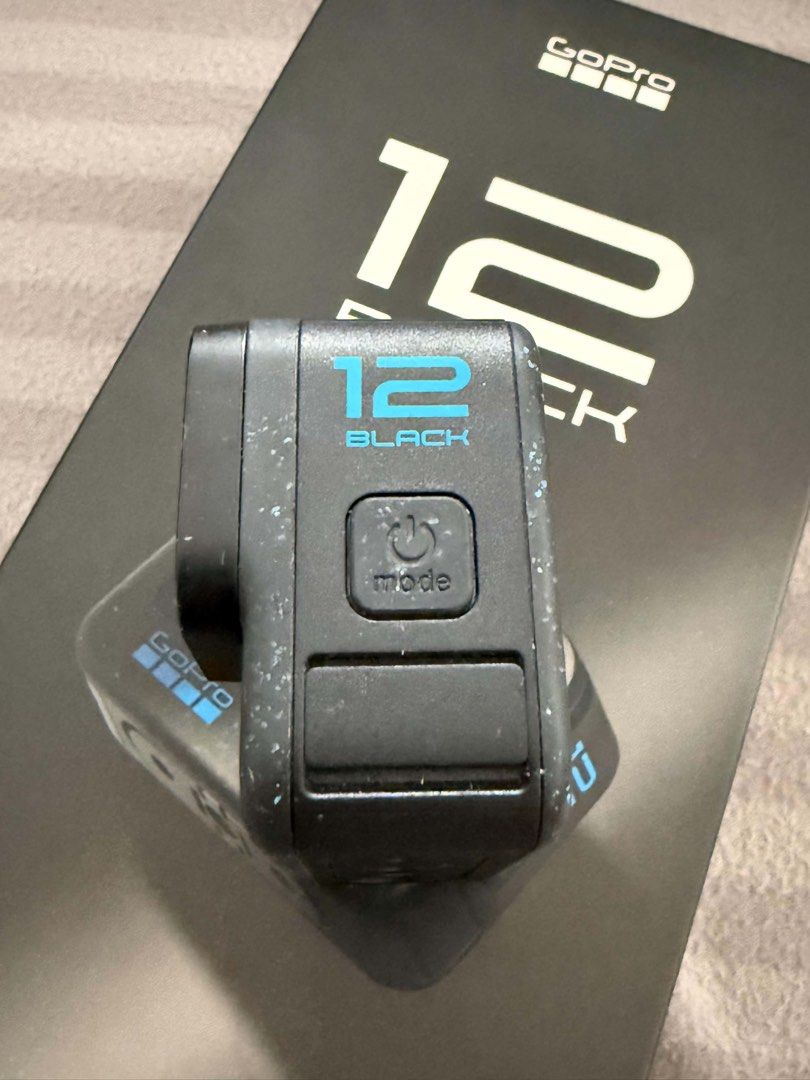 GoPro HERO 12 Black Action Camera with Accessories (Category: Cameras) located in Trece Martires City. Submitted by lakingking (Listing ID 1444859008, Image 2). Description: - GoPro HERO 12 Black camera - Original box included - ND Filters - Extra Telesin Batteries and Charger - Head strap - Extra mount for cap - Float Hand Grip - 3 way grip - Hand strap - silicone case - Waterproof case - Multiple mounts for versatile shooting - Everything you n