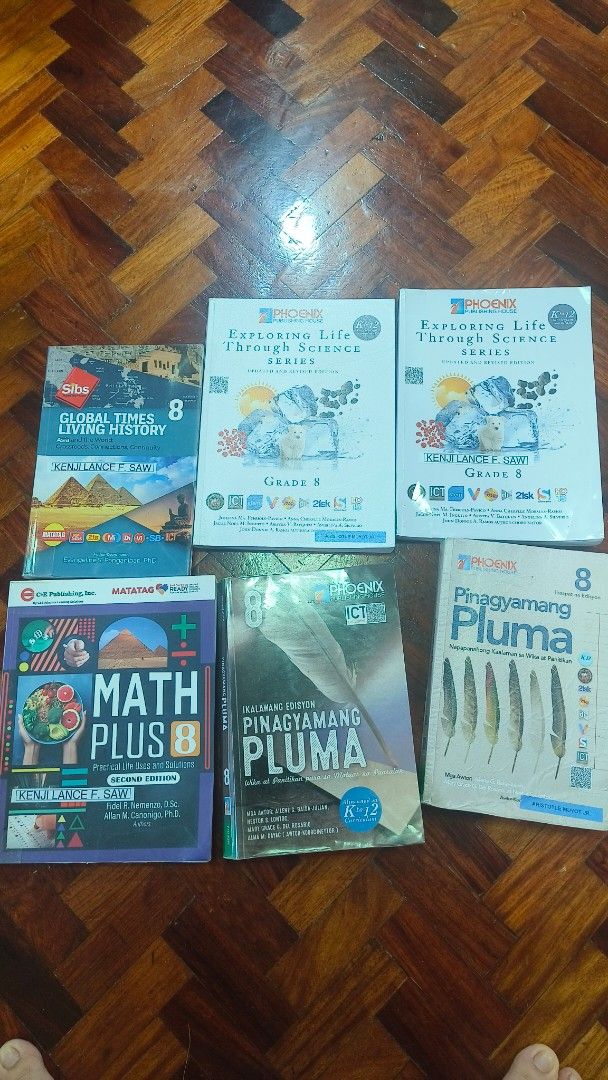 Grade 8 textbook (Category: Textbooks) located in Quezon City. Submitted by majasaw88 (Listing ID 1444890856, Image 1). Description: preloved books.
