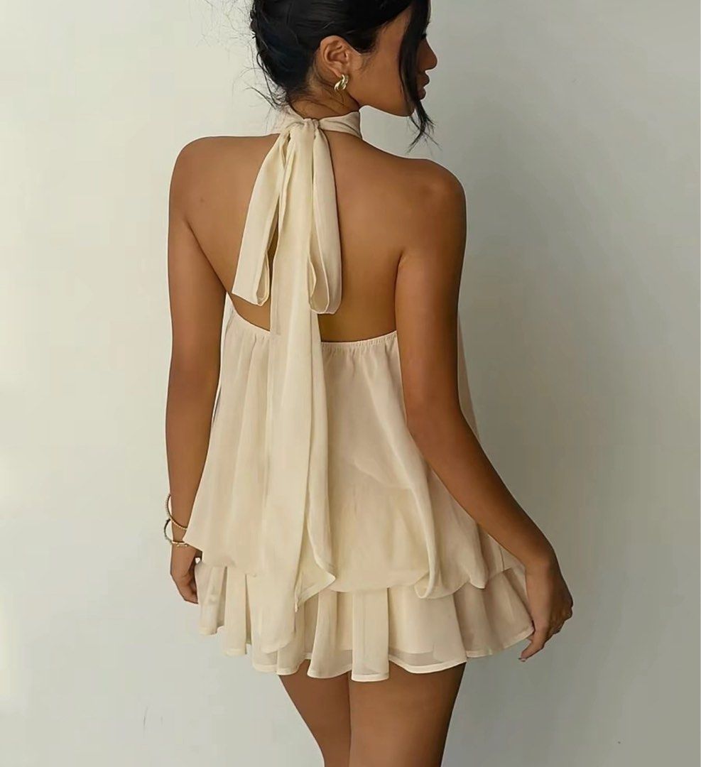 Thailand Halter Neck Ruffle Dress (Category: Dresses) located in San Fernando. Submitted by maisonlyne (Listing ID 1420728560, Image 2). Description: .