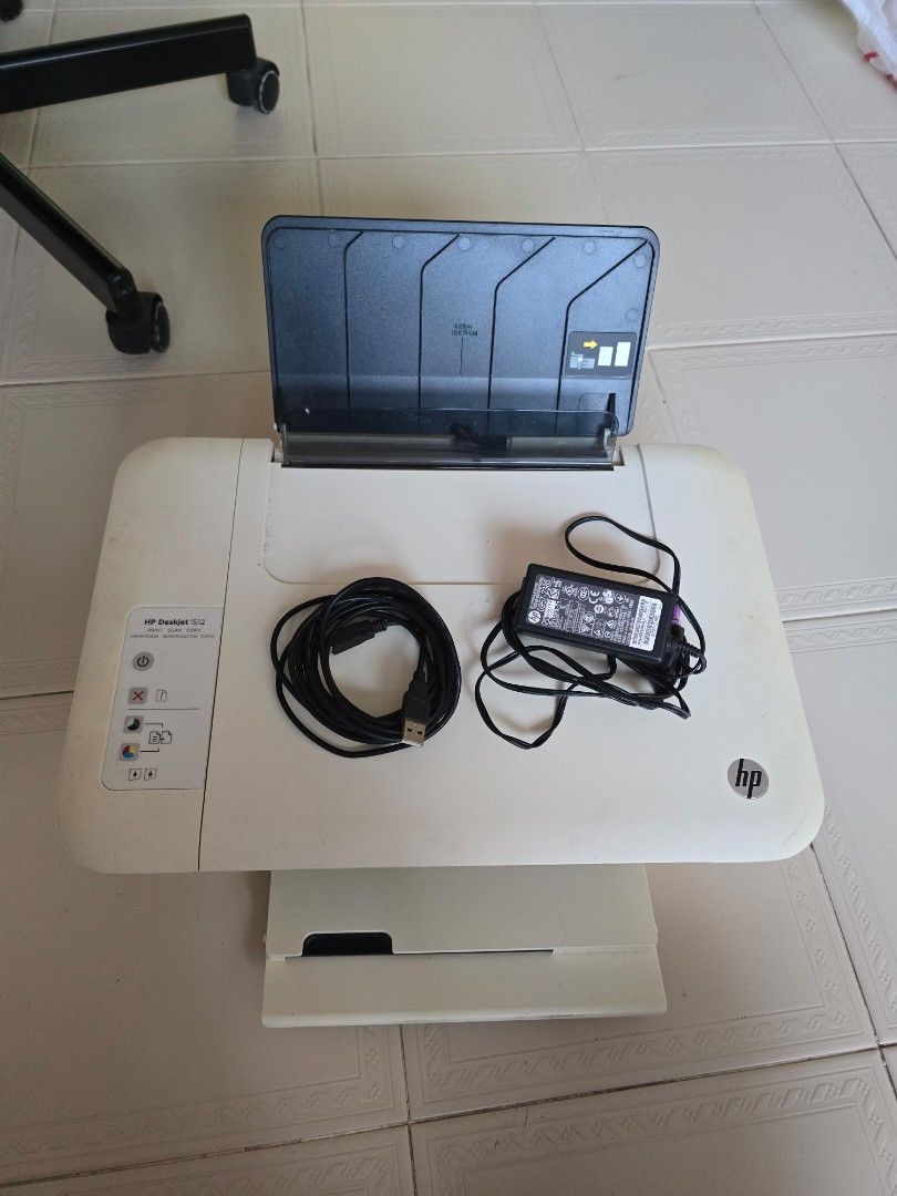 HP All-in-One Printer with Power Adapter and USB Cable487577182201466880