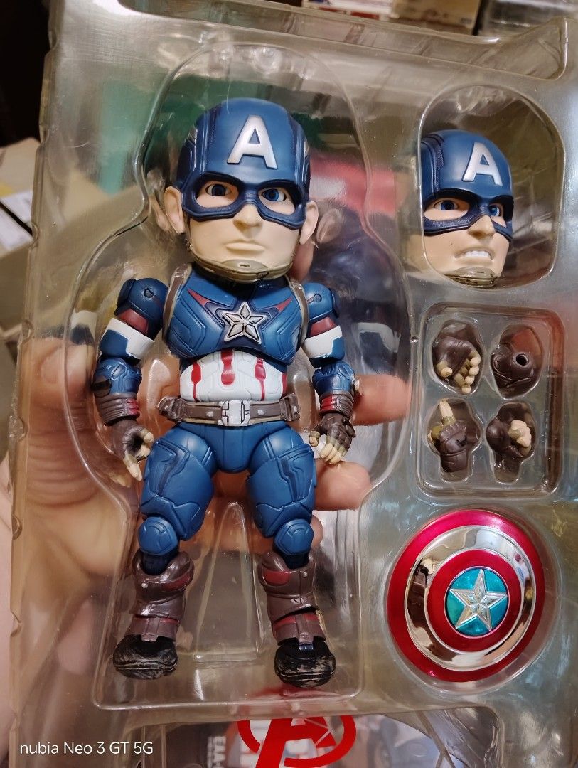 HQKO Egg attack captain america (Category: Designer & Blind Box Toys) located in Mabalacat. Submitted by babyjamil1919 (Listing ID 1444917791, Image 3). Description: Hqko sealed - 1100 back in box - sold.