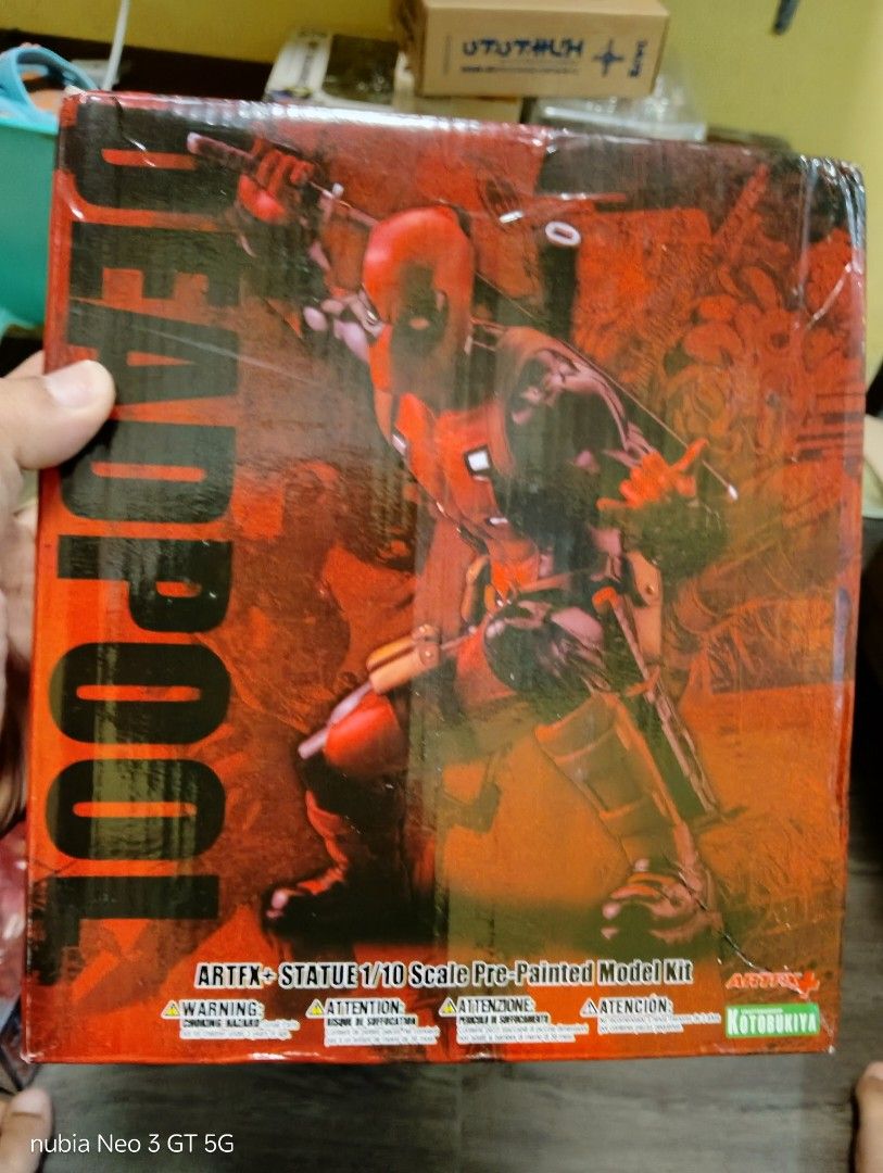 HQKO Kotobukiya Deadpool 1/10 Scale Statue (Category: Figurines & Statues) located in Mabalacat. Submitted by babyjamil1919 (Listing ID 1444918901, Image 1). Description: Hqko missing 1 accessories.