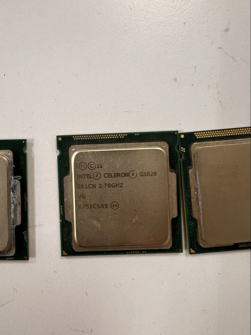 Intel Celeron G1820 CPU Processor (Category: Computer Parts) located in Selayang. Submitted by vinnyvinny (Listing ID 1444955614, Image 1). Description: - Intel Celeron G1820 Processor - Clock Speed: 2.70GHz - Model Number: SR1CN - Ideal for basic computing needs - Perfect for budget PC builds - Suitable as a replacement CPU - Reliable performance.