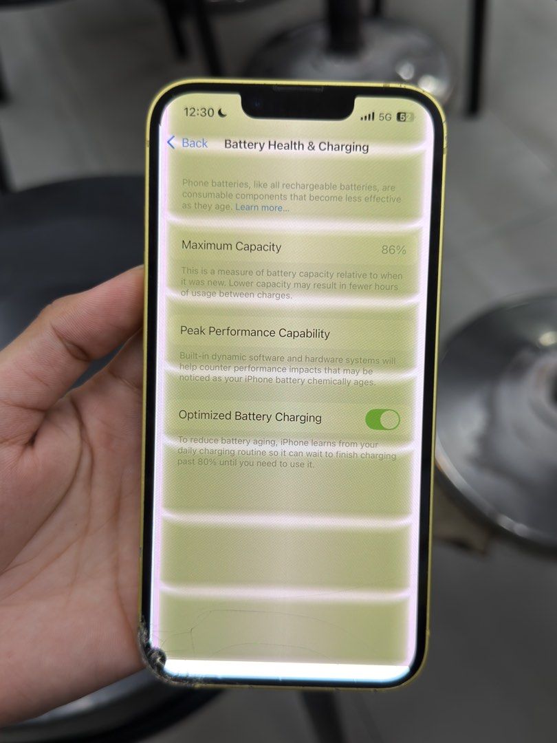 iPhone 14 128gb sale swap (Category: iPhone X Series) located in Pasig City. Submitted by princessjariol_29 (Listing ID 1444895461, Image 3). Description: 13,500‼️ iPhone 14 128GB 💛 sale swap anysim safe reset truetone & face id working all parts orig unit only 86bh ⚠️LCD ISSUE SMOOTH PADIN ITOUCH NO GHOSTOUCH WALA NA TIME MAGPAAYOS . pasig loc meetup/pickup.