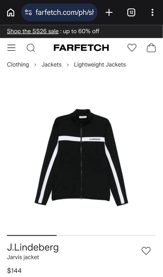 J lindeberg jarvis jacket (Category: Coats, Jackets and Outerwear) located in Marikina City. Submitted by eslim1 (Listing ID 1444981323, Image 1). Description: JL jarvis jacket medium.