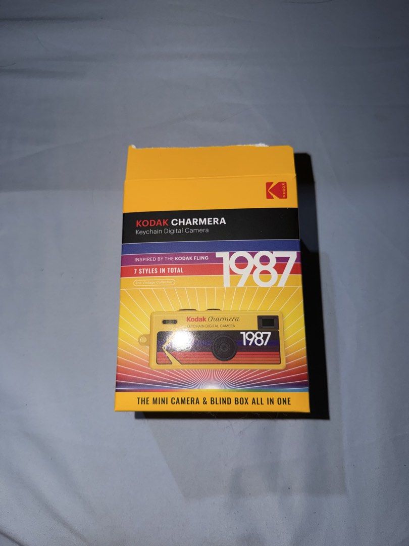 Kodak Charmera (Category: Cameras) located in Taguig. Submitted by itsybitsypieces (Listing ID 1444933101, Image 1). Description: 📸 Kodak Charmera Keychain Digital Camera (1987 Edition) – Brand New 💰 Price: ₱2,000 ✨ Details: * Kodak Charmera Keychain Digital Camera * 1987 Vintage Collection Design * Compact and lightweight keychain camera * Great for retro photography lovers and collectors * Original packaging included * Bought in Japan * Brand