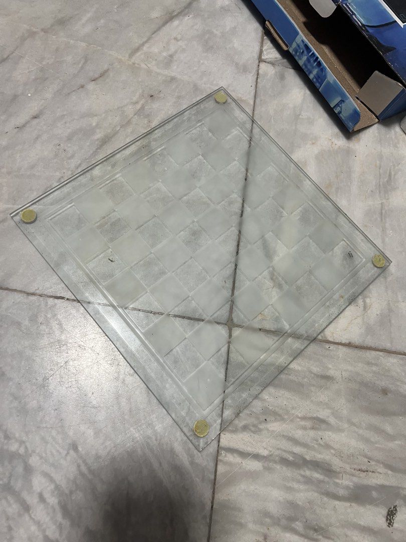 Limited Edition Elegant Glass Chess Set (Category: Board Games & Puzzles) located in Quezon City. Submitted by swiftwhale-b1c048 (Listing ID 1444921994, Image 3). Description: - Solid glass chess set - 10" x 10" beveled glass chess board - Includes 32 chessmen - King pieces are 2" tall - Chessmen have anti-scratch felt bottoms - Beautiful for display and functional for play - Comes in original packaging OFFER ALWAYS NEGOTIABLE .