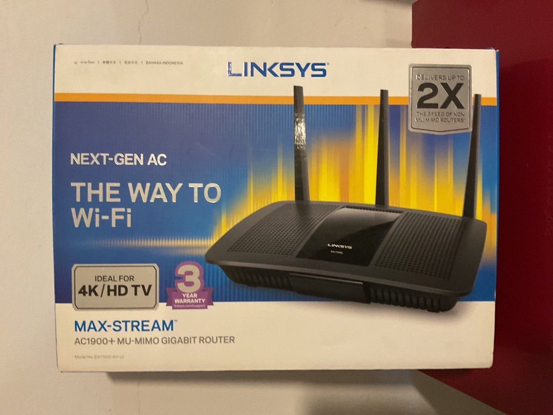 Linksys Max-Stream AC1900+ MU-MIMO Gigabit Router487560331742433280