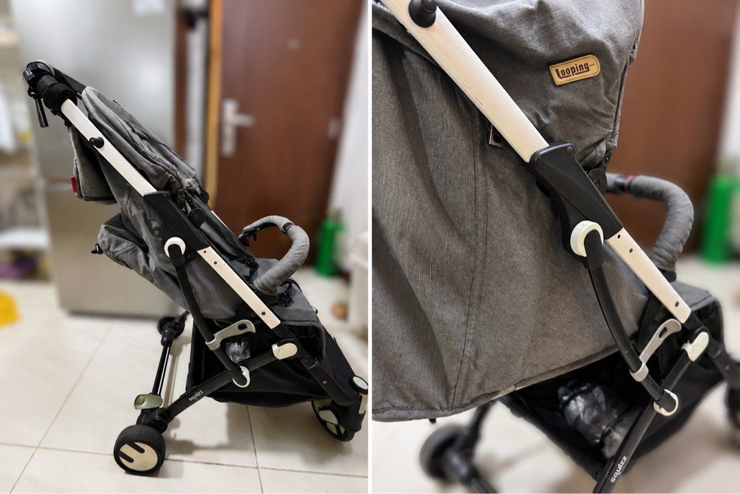 Looping Squizz Stroller - Lightweight and Compact (Category: Strollers) located in Pasig City. Submitted by williamee (Listing ID 1445006986, Image 2). Description: - Ultra-compact when folded, fits easily in car trunks. - Lightweight and easy to carry. - Convenient storage basket underneath. - Canopy provides good sun protection. - Secure harness for your child's safety. - Ideal for travel and everyday outings..