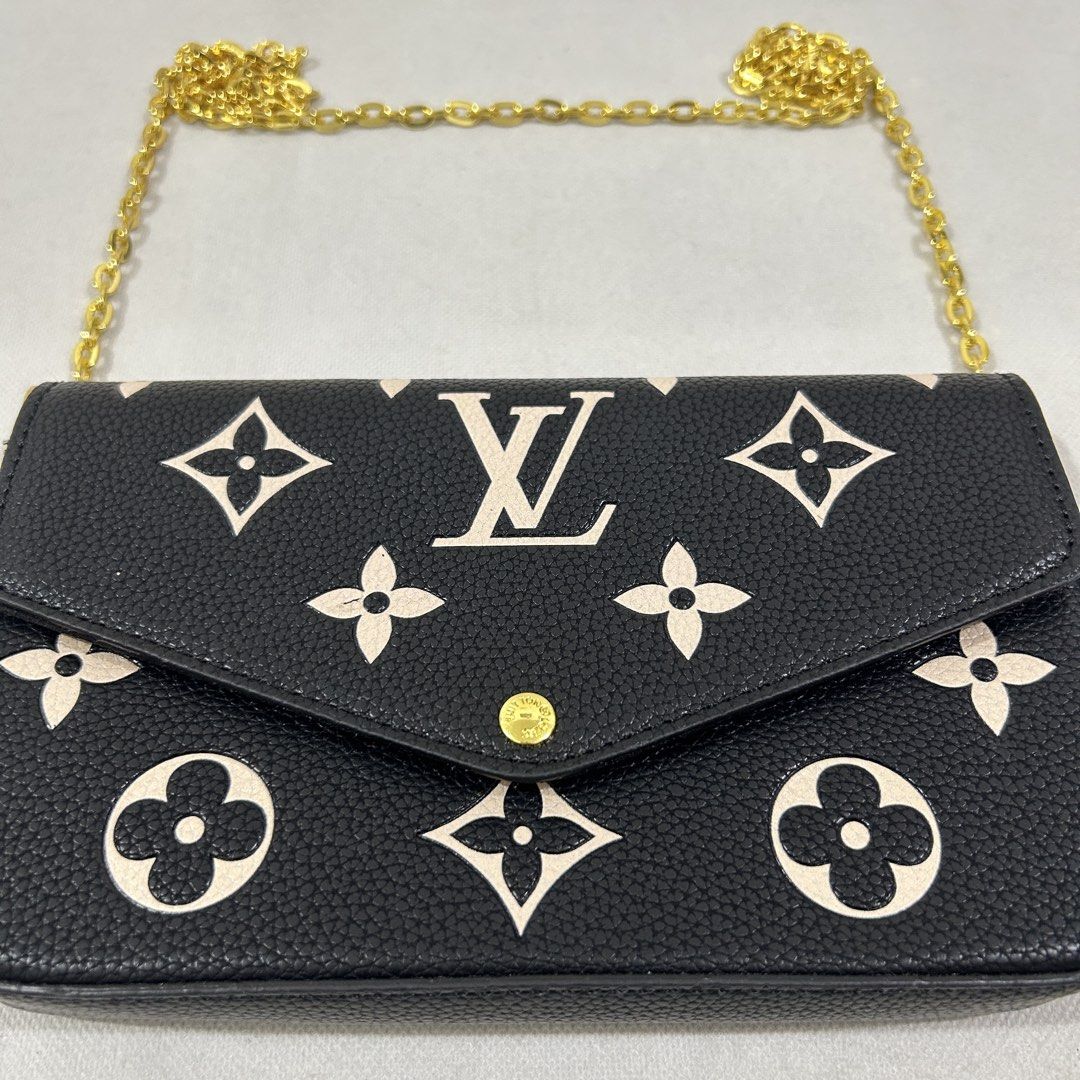 Louis Vuitton Monogram Wallet on Chain Bag (Category: Luxury Bags & Wallets) located in Cavite. Submitted by moo2k (Listing ID 1444892391, Image 2). Description: - Authentic Louis Vuitton Wallet on Chain - Classic Monogram pattern - Includes separate cardholder - Includes zippered pouch - Gold chain strap - Ideal for carrying essentials - Please check photos for condition details.