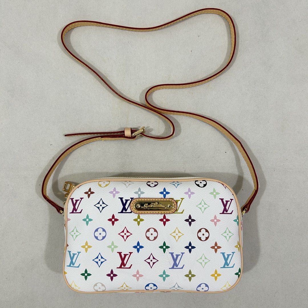 Louis Vuitton Multicolor Monogram Canvas Pochette Accessoire Bag (Category: Luxury Bags & Wallets) located in Cavite. Submitted by moo2k (Listing ID 1444891915, Image 1). Description: - Authentic Louis Vuitton Pochette Accessoire - Iconic multicolor monogram on white canvas - Gold-tone hardware with engraved zippers - Leather trim and adjustable strap - Perfect for carrying essentials - Made in France.