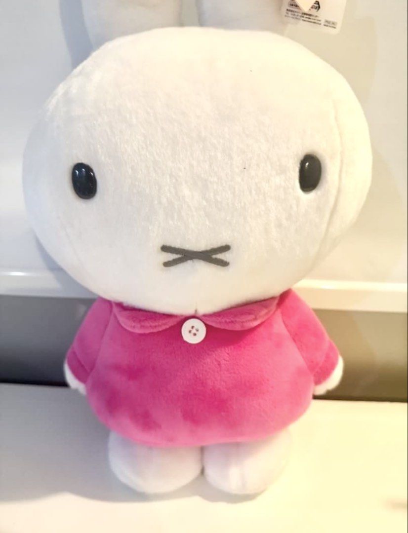 Miffy Pink Plush Toy (Large) with Tags (Category: Plushies & Soft Toys) located in Cainta. Submitted by closet83 (Listing ID 1444902810, Image 3). Description: AUTHENTIC MIFFY PLUSH • Large 19” • pink • complete with tags • downsize collection 📌 Cainta For same day delivery via Grab or Lala, buyer should facilitate booking 🟡 Php 550 + sf/df Price is FINAL.