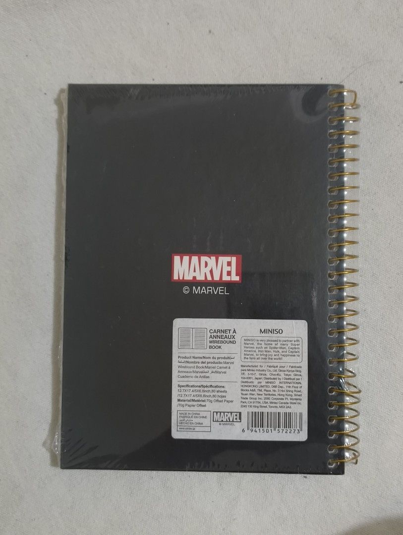 Miniso Notebooks at 100P (Category: Stationery & School Supplies) located in Quezon City. Submitted by afteruse (Listing ID 1445030500, Image 2). Description: 1. Avengers #1 Print 2. Pantone x Miniso (2 notebooks in 1 package!) Both hardcover spring notebooks at 100 pesos each.