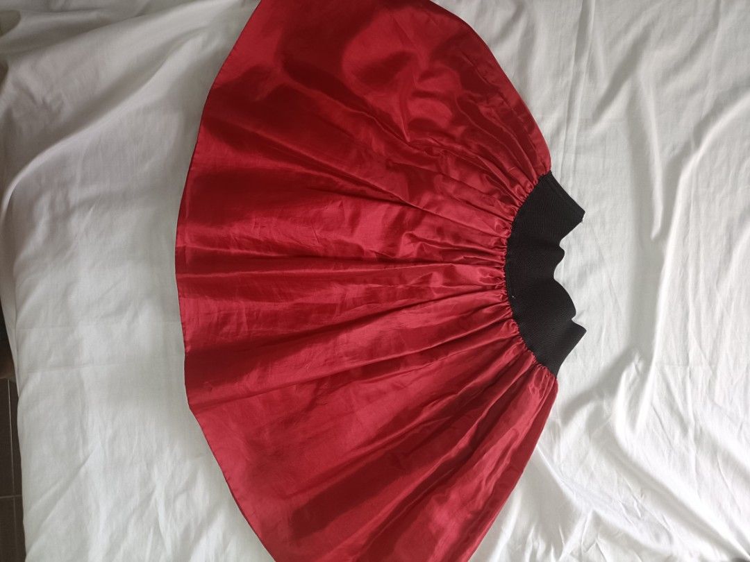 Modern Princess Red Skirt Size 8 (Category: Babies & Kids Fashion) located in Quezon City. Submitted by qcard13 (Listing ID 1444876538, Image 3). Description: - Red pleated skirt - Black elastic waistband - Ideal for parties or dress-up occasions - may fit 8-12 year old girls, Measurements provided in photos - Brand: Modern Princess very nice in actual, looks like new with vibrant red color -may give discount if you buy 2 or more items from my li