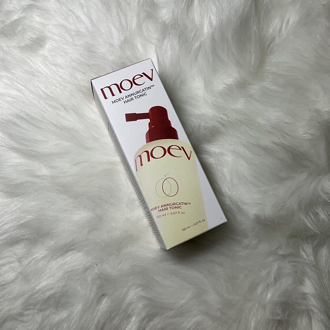 MOEV Annurcatin Hair Tonic 150ml (Category: Hair) located in Manila. Submitted by randomlyyoursph (Listing ID 1444994422, Image 1). Description: Reason for sale: Decluttering (in other word, madami na po me gamit, ayaw ko ma expired sila dahil tinatambak ko lang sila, gets?) THIS IS ORIGINAL, ORIGINAL TALAGA AS IN! SF NOT INCLUDED EXP: 2029 Info: The “Follicle-Fuel” Scalp Energizer Wake up your hair roots! This intensive tonic is infused with Ann