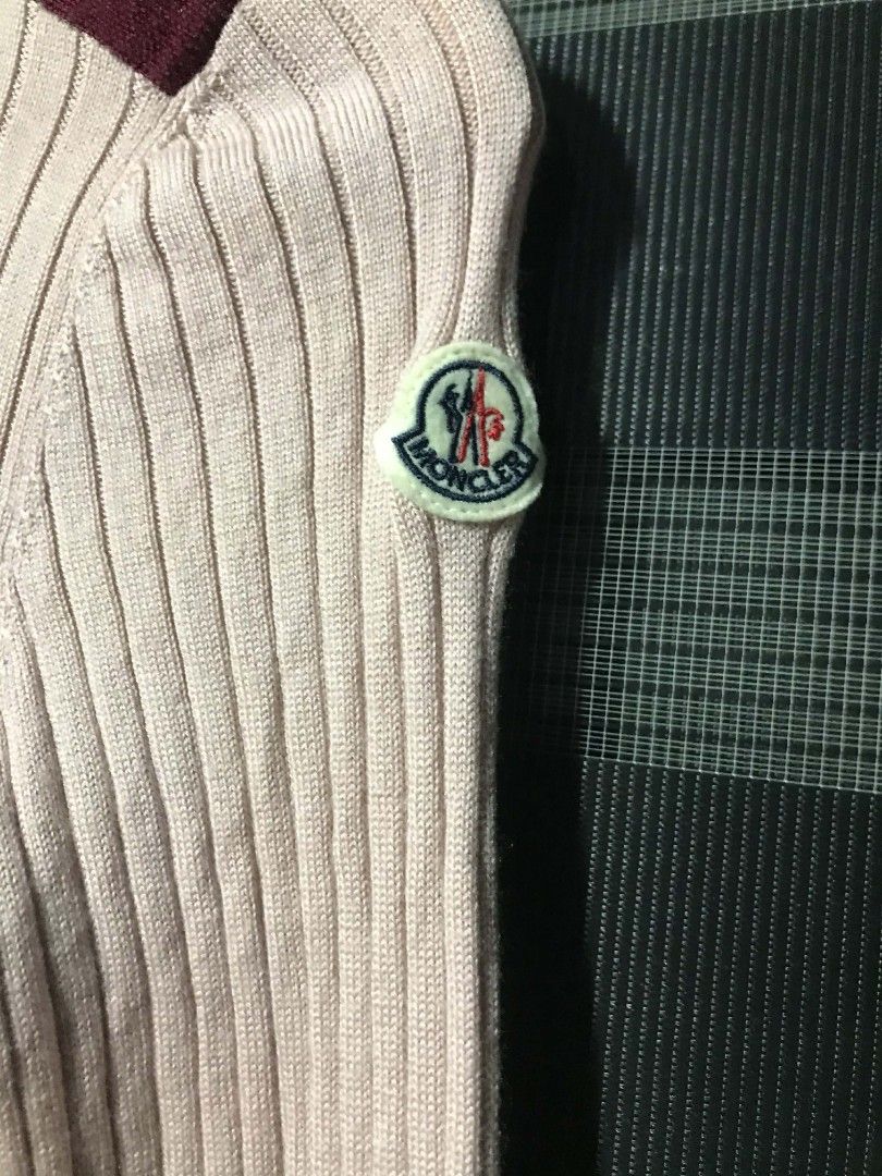 Moncler turtleneck sweater (authentic) (Category: Coats, Jackets and Outerwear) located in Caloocan City. Submitted by anthriftdepot (Listing ID 1445025001, Image 3). Description: Dimes 21x14 (Stretchable) Best fit XS-S Very good condition Color rate 9.5 /10 Small hole (last photo) Check photo for reference North Caloocan.