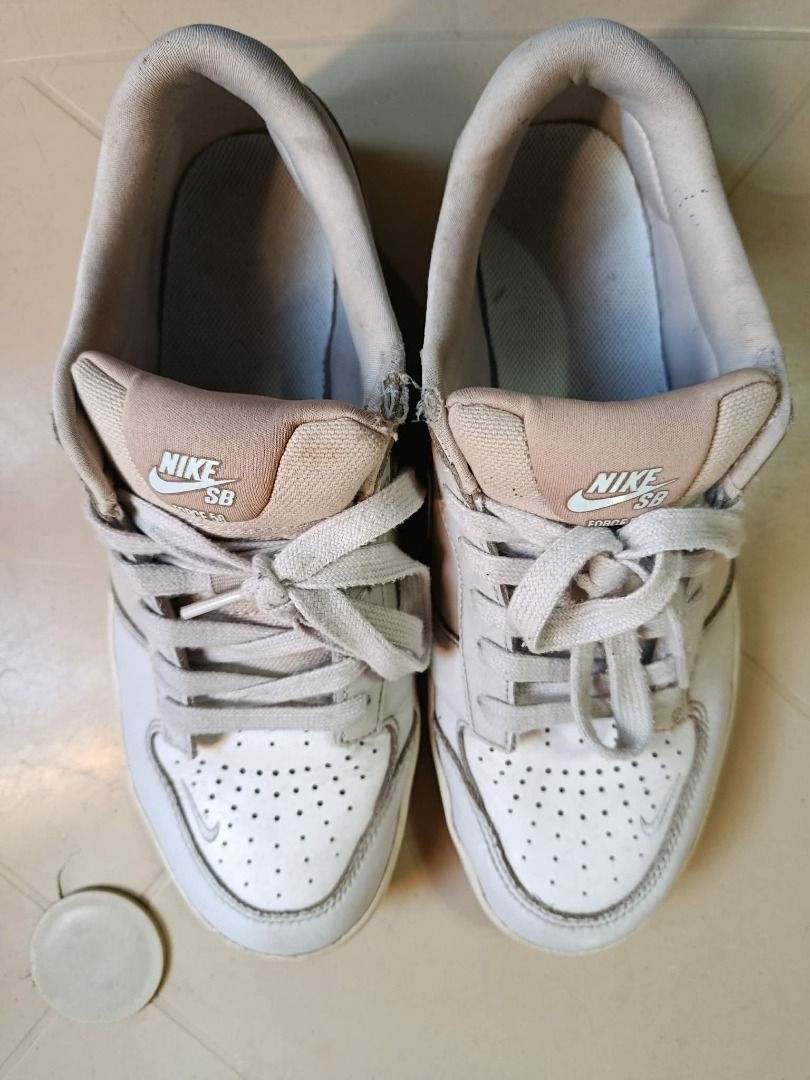 Nike SB Force 58 Light Bone Sneakers (Category: Sneakers) located in San Antonio. Submitted by miscorpion (Listing ID 1444959512, Image 3). Description: - Nike low-top sneakers - Colorway: Light beige and white - Classic design - Laces included - Ideal for casual wear This item will be shipped from Sto. Tomas, Batangas. Can do meet up if nearby. Buyer will shoulder sf. .