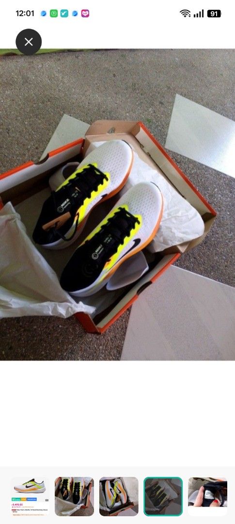 Nike ZoomX Invincible Run Flyknit 3 White Orange (Category: Sneakers) located in Caloocan City. Submitted by nobleflower_4c42cc (Listing ID 1444888630, Image 3). Description: - Nike ZoomX Invincible Run Flyknit 3 - Color: White with orange and yellow accents - Ideal for running and everyday wear - Comes with original box - Feel free to ask any questions!.