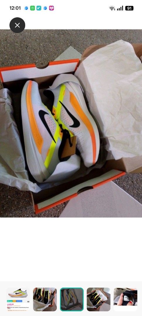 Nike ZoomX Invincible Run Flyknit 3 White Orange (Category: Sneakers) located in Caloocan City. Submitted by nobleflower_4c42cc (Listing ID 1444888630, Image 2). Description: - Nike ZoomX Invincible Run Flyknit 3 - Color: White with orange and yellow accents - Ideal for running and everyday wear - Comes with original box - Feel free to ask any questions!.