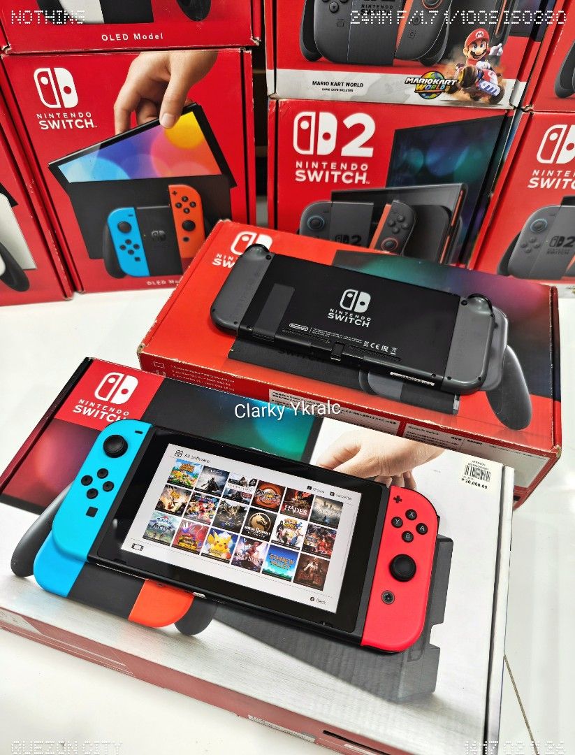 Nintendo Switch V1 & V2 with Free Games (Category: Nintendo) located in Manila. Submitted by nswitchgear (Listing ID 1445017855, Image 2). Description: Nintendo Switch V1 & V2 with Free Games ₱7,998 for V1 ₱8,998 for V2 FREE acess to my Paid games Legit purchase not Jailbreak. Used item but in Good/Best condition Can give 7 Days personal Warranty for peace of mind. -Doon po tayo sa kaya tayong issupport, dont settle for less. Comes with Box , Doc