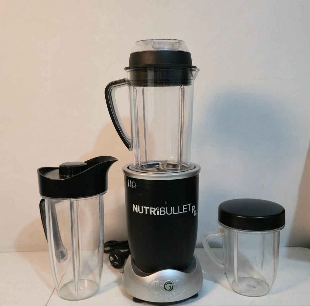 NutriBullet Rx Blender with Cups (Category: Juicers, Blenders & Grinders) located in Taytay. Submitted by mikz_1303 (Listing ID 1444973255, Image 1). Description: Nutribullet Rx Cooking Blender Australian mall pull out Used as demo unit Inclusion 3 bottle 1 blade 1 blade remover 2 lids 220v 4.5k.