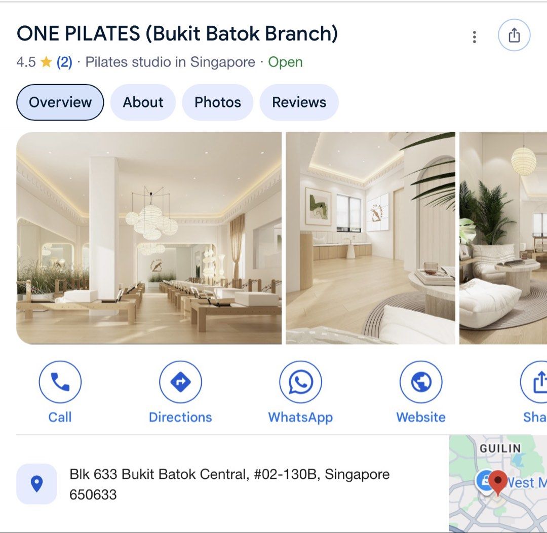 ONE PILATES Reformer Class Credits for Sale (Category: Everything Else) located in Singapore. Submitted by wbargains (Listing ID 1444917491, Image 2). Description: Pilates Reformer Class Credits for Sale * 3 outlets to choose from: Somerset / Raffles Place / Bukit Batok * Duration: 50 minutes per session * Flexible booking (subject to studio availability).