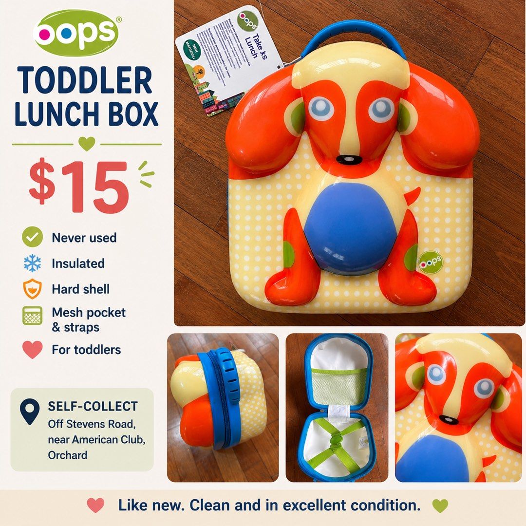 Oops Toddler Lunch Box - Insulated, Hard Shell487519046892922880
