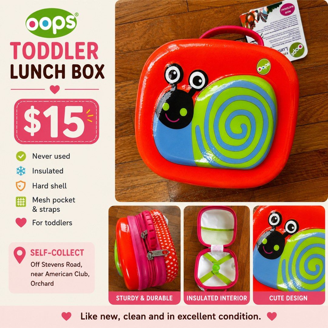 Oops Toddler Lunch Box - Never Used487244384468346880