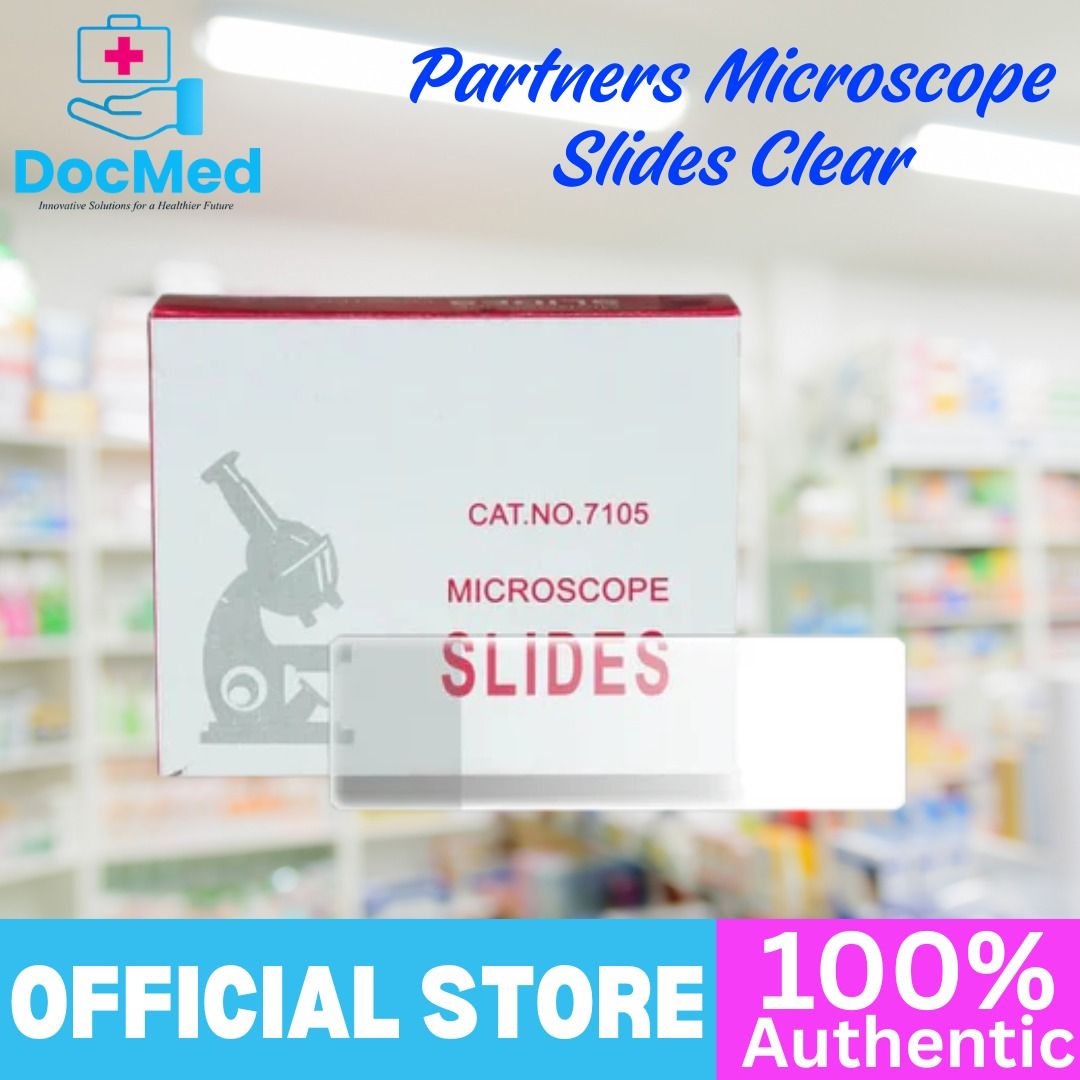 PARTNERS GLASS SLIDES 7102 (CLEAR)-PLAIN 50'S (Category: Medical Supplies & Tools) located in Quezon City. Submitted by michelleag01080 (Listing ID 1444922891, Image 3). Description: OPEN FOR BULK ORDERS!!! AVAILABLE ON HAND / READY STOCKS! Huwag nang maghanap pa — lahat ng medical supplies na kailangan mo, nandito na sa amin! DXS ENTERPRISES INC. Your trusted supplier of Medical Supplies & Equipment! We accept RETAIL and BULK ORDERS Quality prod