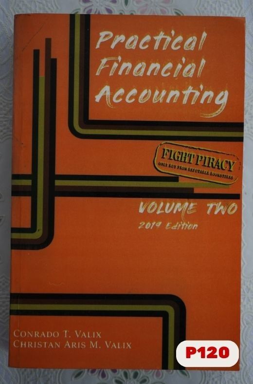 Practicial Financial Accounting (Category: Textbooks) located in Malabon City. Submitted by fernsss (Listing ID 1444886670, Image 1). Description: - Title: Practical Financial Accounting Volume Two - Authors: Conrado T. Valix, Christan Aris M. Valix - Edition: 2014 - Level: Tertiary Education - Ideal for accounting students - Features practical accounting concepts.