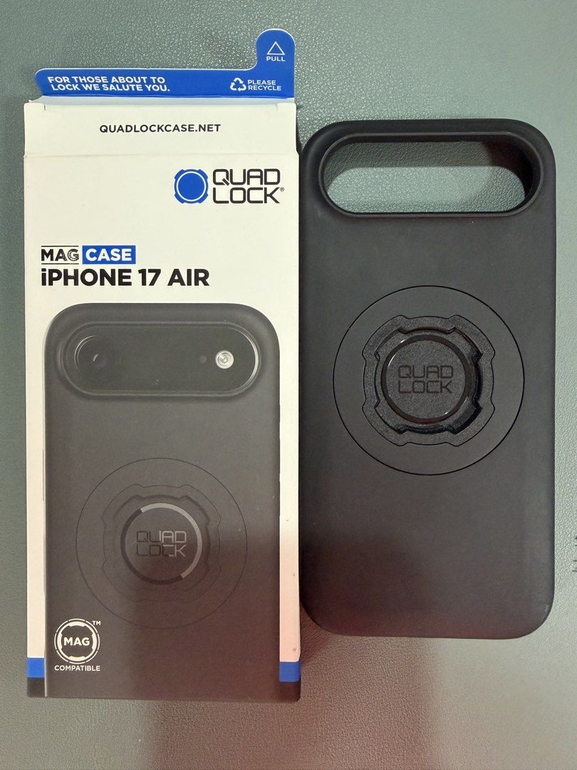 Quadlock MAGcase for iPhone 17 Air (Category: Cases & Sleeves) located in Quezon City. Submitted by --ro-- (Listing ID 1444971996, Image 1). Description: Quadlock MAGcase for iPhone 17 Air Slighlt used. With box. LAST PRICE POSTED‼️ Pickup @ New Manila, QC.