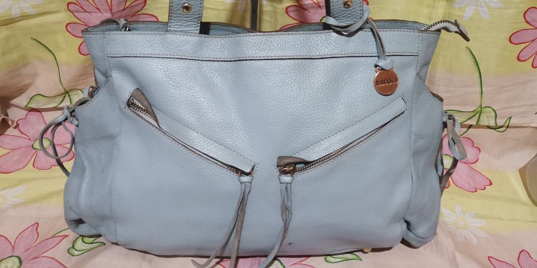 RABEANCO light blue leather shoulder tote bag (Category: Shoulder Bags) located in Baguio. Submitted by princessjhade (Listing ID 1444986852, Image 2). Description: Good condition Largish Plus shipping.