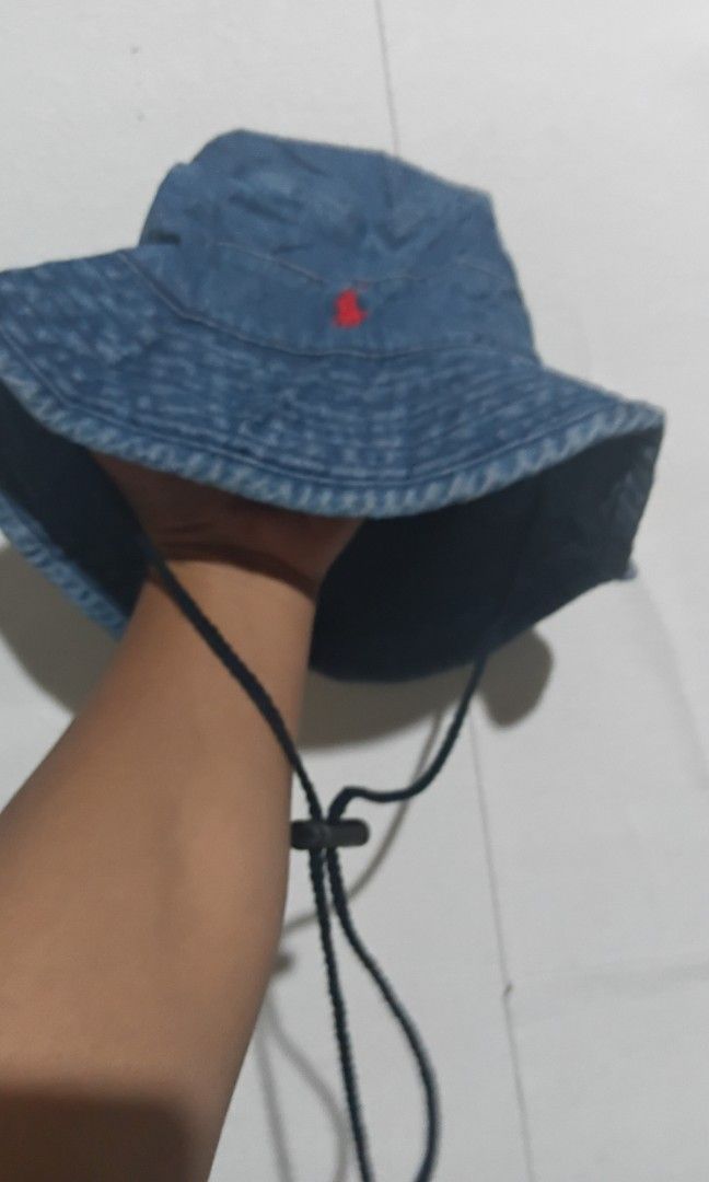 Ralp lauren Denim bucket hat (Category: Caps & Hats) located in Santo Tomas. Submitted by teofilo-thrifted (Listing ID 1444957406, Image 2). Description: ralp lauren denim.bucket hat excellent issue last photo one size fits all price 899 free shipping.