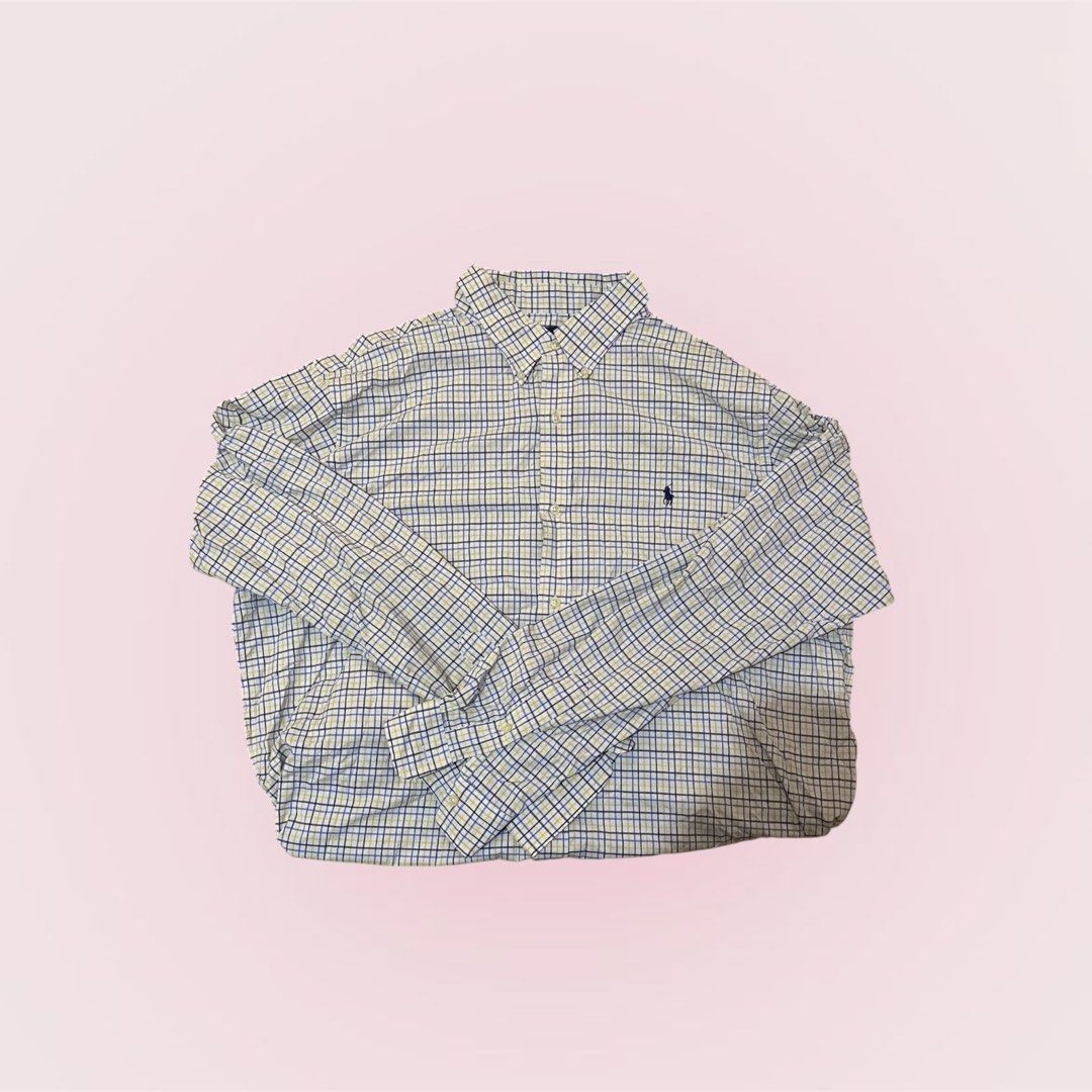 Ralph Lauren Classic Fit Checked Performance Long Sleeve (Category: Tshirts & Polo Shirts ) located in Manila. Submitted by mxnlessandra (Listing ID 1430723673, Image 1). Description: — Dimensions: 24 (chest width) x 28 (sleeves) x 30 (length) — Size XXL on Tag — Authentic with scannable QR code — Issue: Cut wash tag, but authentic pa rin — MOP: GCash only — MOD: J&T or Lalamove — DF c/o of buyer — Location: Pasig .