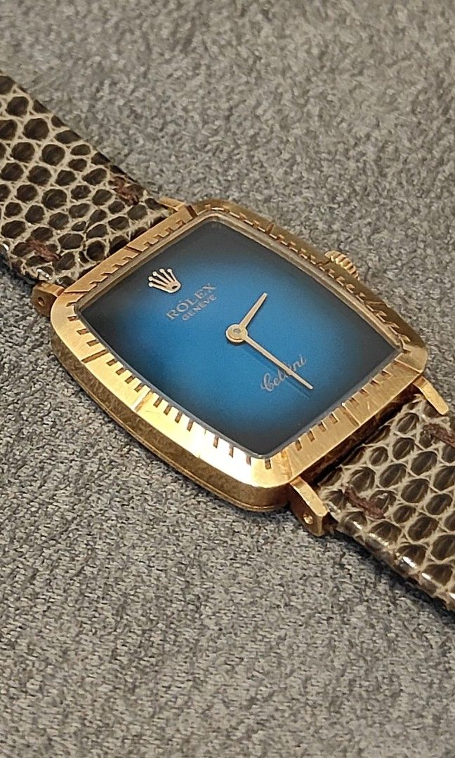 Rolex Cellini (Category: Watches) located in Singapore. Submitted by mutemplarservicecentre (Listing ID 1444928362, Image 2). Description: The Rolex Cellini ladies manual-wind watch with a stunning blue dial. Ref. 4080 Watch only..