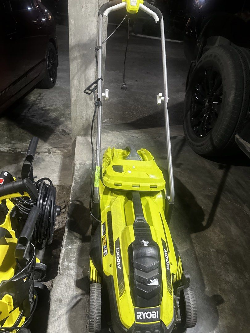 Ryobi 1300W Electric Lawn Mower (Category: Industrial Equipment) located in Apalit. Submitted by aclyd (Listing ID 1444991165, Image 1). Description: - Ryobi Electric Lawn Mower - Powerful 1300W motor - Corded electric for consistent power - Ideal for small to medium-sized lawns - Lightweight and easy to maneuver - In excellent working condition - Ready for a new home.