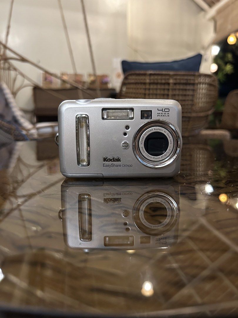 SALE kodak Easyshare CX7430 digicam digital camera (Category: Cameras) located in Lagonoy. Submitted by nadayojiii (Listing ID 1444988366, Image 1). Description: Kodak Easyshare CX7430✨ vintage vibe shots🌅✨ flash sometimes doesn’t fire all buttons working zoom working with viewfinder✨ mild lcd burn(output not affected) with free batteries!.