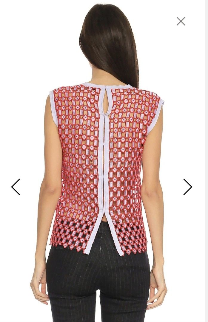 Sandro Yonna Geometric Openwork Lace Top Size: Small leaning Medium (34A bust) (Category: Others Tops) located in Manila. Submitted by closetbyandy (Listing ID 1444940816, Image 3). Description: ✨please READ before making an inquiry and placing your order(s) to avoid misunderstanding 📍I will not entertain inquiries or orders from accounts with a history of negative reviews (buyer or seller). This policy protects both my shop's reputation and my 
