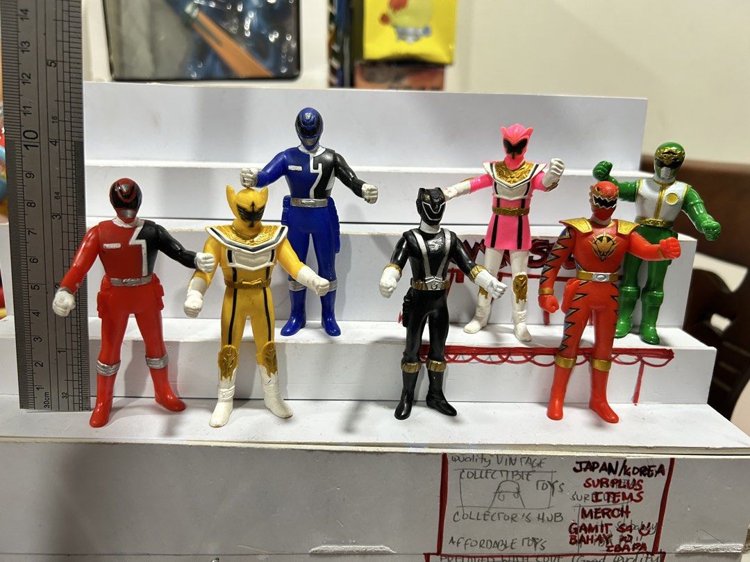 sentai power rangers take all (Category: Action & Battle Toys) located in Caloocan City. Submitted by rovynstore30 (Listing ID 1444868815, Image 3). Description: power rangers bundle take all 7 pcs. 390 pesos only! authentic with markings as is what you see is what you get soft vinyl mod: lalamove or shoppe checkout payment via gcash 1st to pay #sentai #ultraman #rovynstore #ultramancollectibles #ultramanjapan.