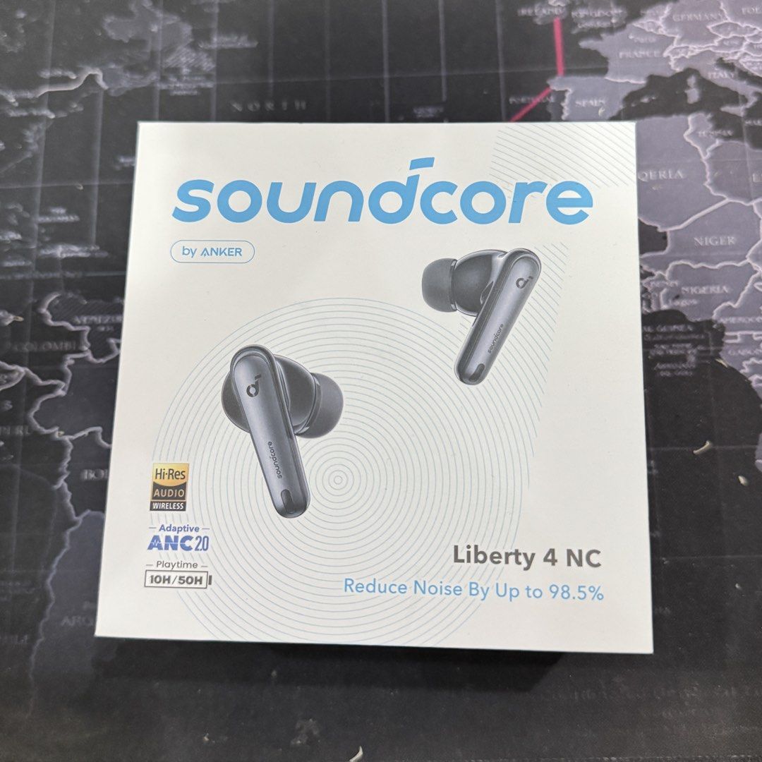 Soundcore Liberty 4 NC by Anker Wireless Earbuds (Category: Earphones) located in Lapu-Lapu City. Submitted by richmondco25 (Listing ID 1445001464, Image 2). Description: Slightly used RFS: upgraded to Airpods 3 Pro Item details: - Soundcore Liberty 4 NC Earbuds by Anker - Adaptive ANC 2.0: Blocks up to 98.5% of noise - -Res Audio Wireless for superior sound - Extended Playtime: 10 hours (earbuds) + 50 hours (with charging case) - Experience amaz