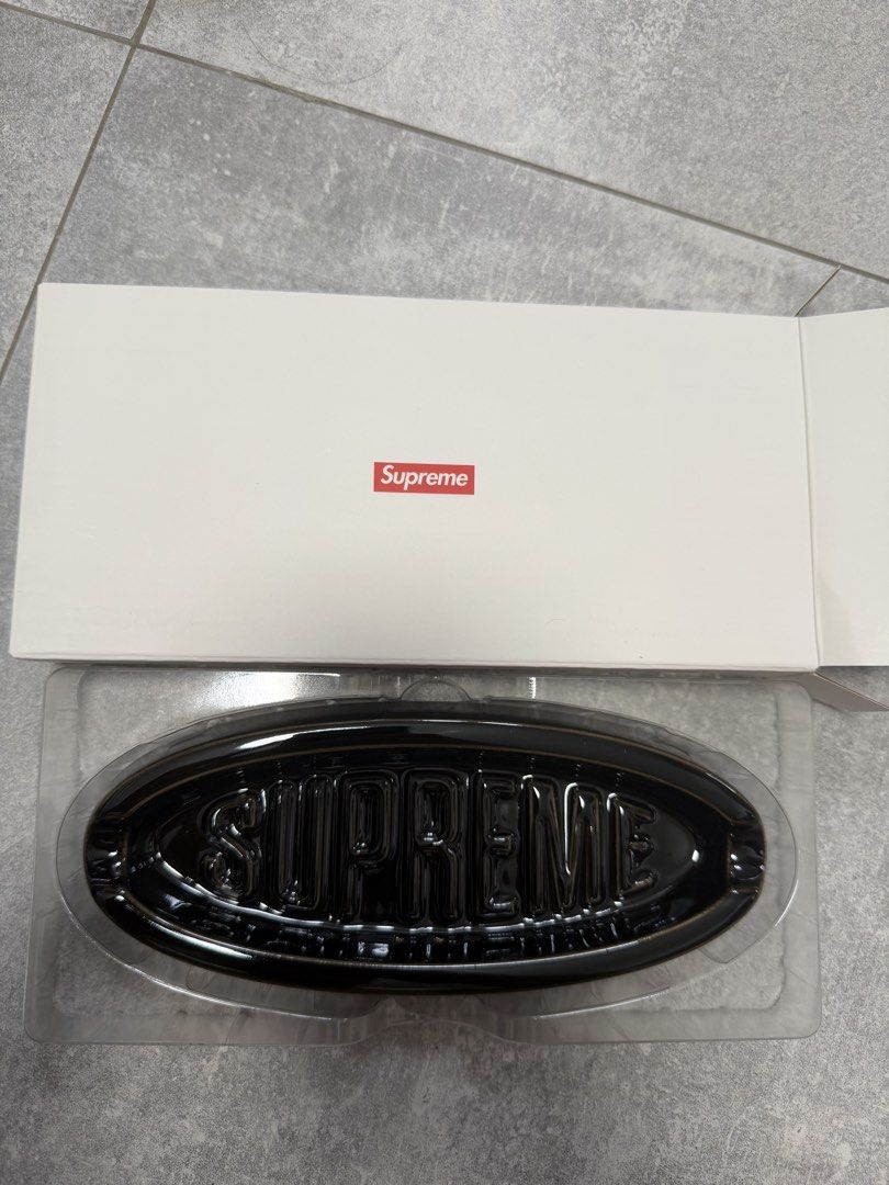Supreme oval tray black, 男裝, 手錶及配件, 飾物架、飾物盒、飾物 