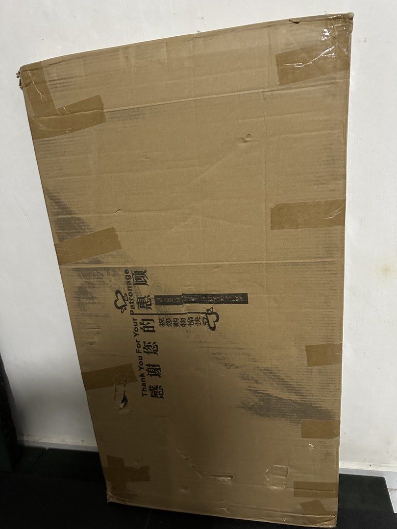 Table Top (Category: Tables & Sets) located in Singapore. Submitted by mapeejing (Listing ID 1444997019, Image 2). Description: - table top - Dimensions: 106x57 - Taped shut - seller send me an extra table top by mistake. Too lazy to open. Not planning to open either. So don’t ask what colour or materials. Treat it as a blind box. - passing it on as i need to relocate next week..