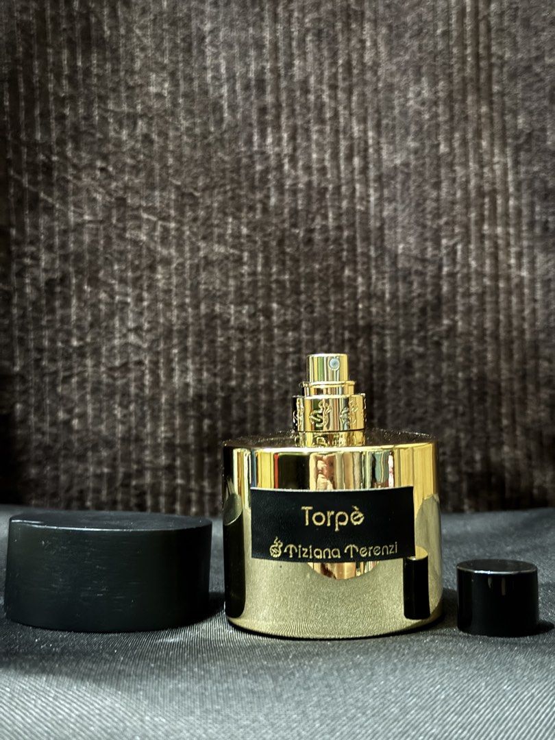 Tiziana Terenzi Torpe (Category: Fragrance & Deodorants) located in Quezon City. Submitted by gdpc_ph (Listing ID 1444875704, Image 3). Description: Fragrance Name: Tiziana Terenzi Extrait De Parfum - Torpe Size: 100ML Item Condition: - Almost full condition. Good as new! - Check each photos for juice level. - Actual photos posted. - With box. Box in mint condition. - With sticker label on the bottle. - Comes with travel size cap as alternative. 